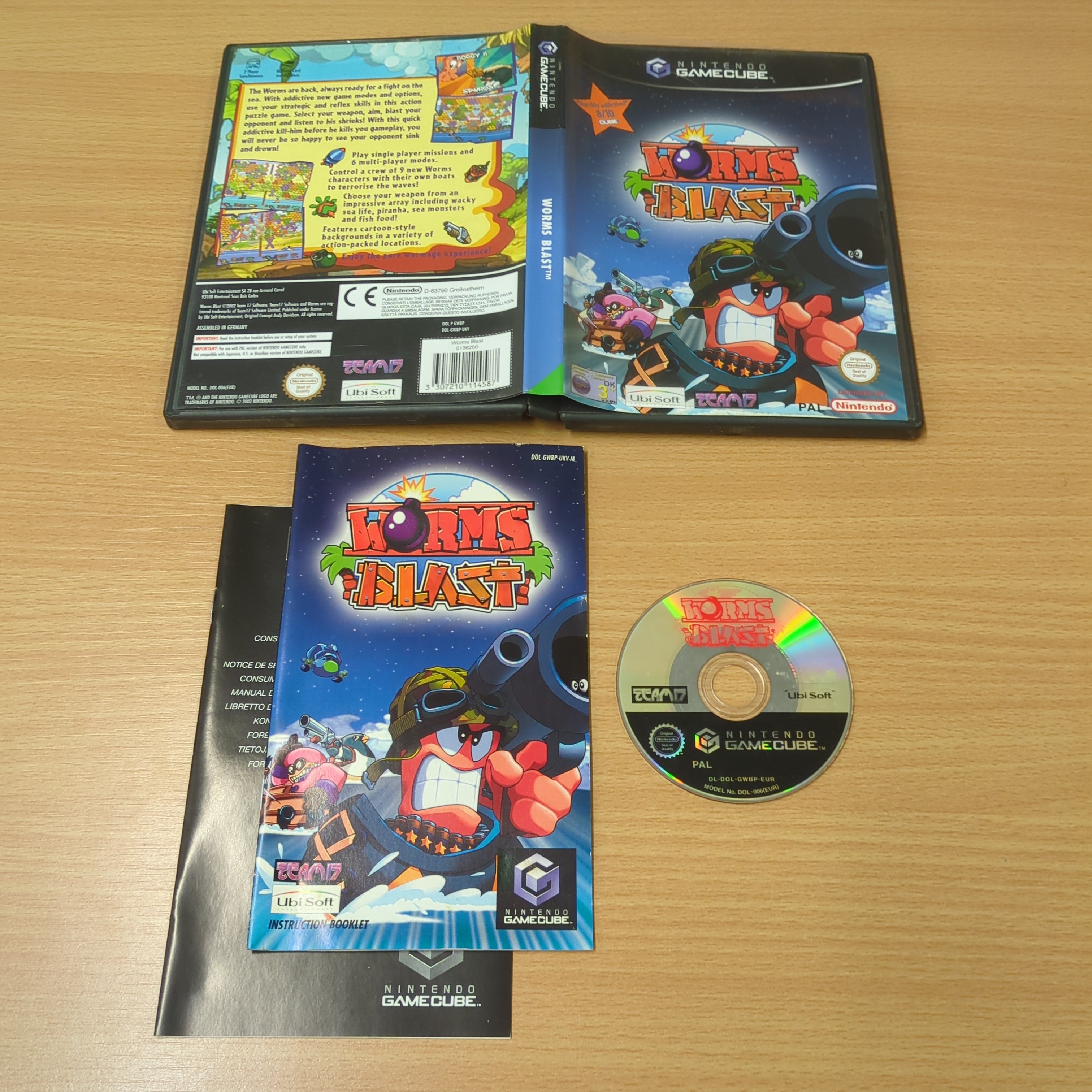 Worms Blast Nintendo GameCube game Worms Blast Nintendo GameCube game